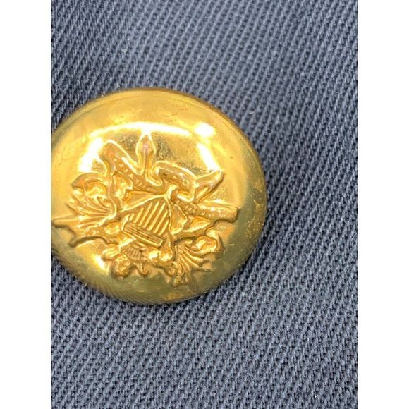 Vintage Hugo Buscati Wool Nautical Jacket Blazer Longline Women Size 12 L 2408 - Picture 3 of 16